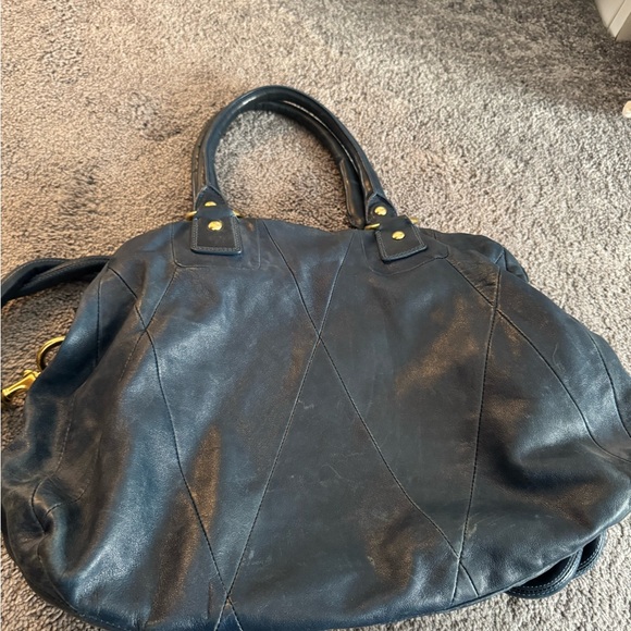 Rare Coach Kira Limited Edition Quilted Leather Satchel Sapphire Blue - Picture 8 of 11